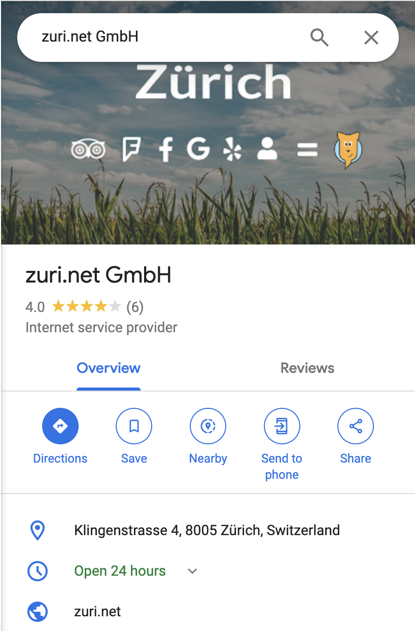 Google MyBusiness Eintrag